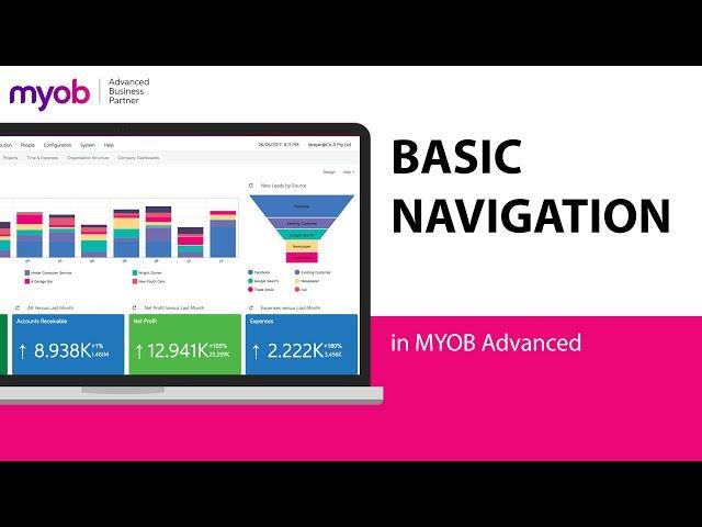 Basic Navigation in MYOB Acumatica (formerly MYOB Advanced)