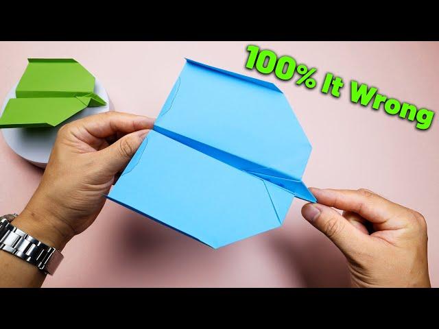 How to Make a Paper Airplane | 100% of You Are Doing It Wrong