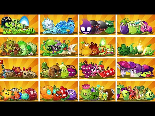 Random 16 Team 4 Plants Battlez - Who Will Win? - Pvz 2 Team Plant vs Team Plant