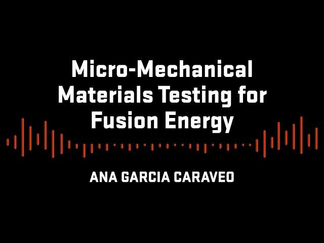 Material science research by graduate student Ana Garcia Caraveo