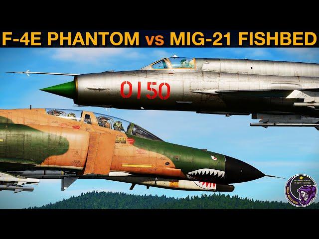 RE-MATCH! F-4E Phantom vs Mig-21 Fishbed: BVR Missile Battle & Dogfight | DCS