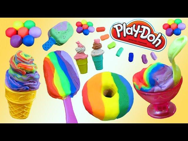 DIY Play Doh Ice Cream & Desserts!