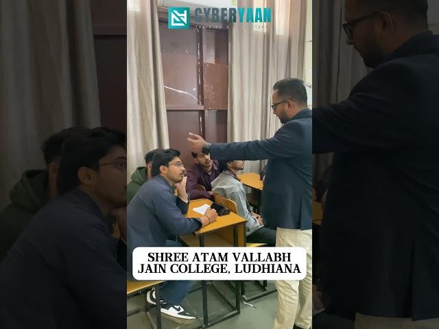 Cybersecurity Seminar at Shree Atam Vallabh Jain College  | Cyberyaan | #cyberyaan #youtubeshorts