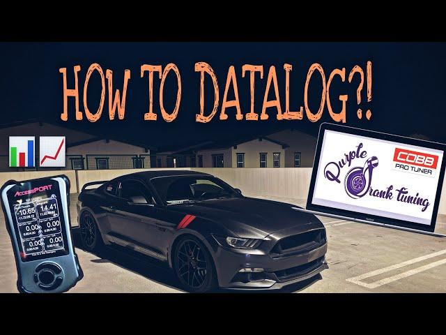 HOW TO DATALOG WITH COBB ACCESSPORT (ON A MUSTANG MUSTANG ECOBOOST) 