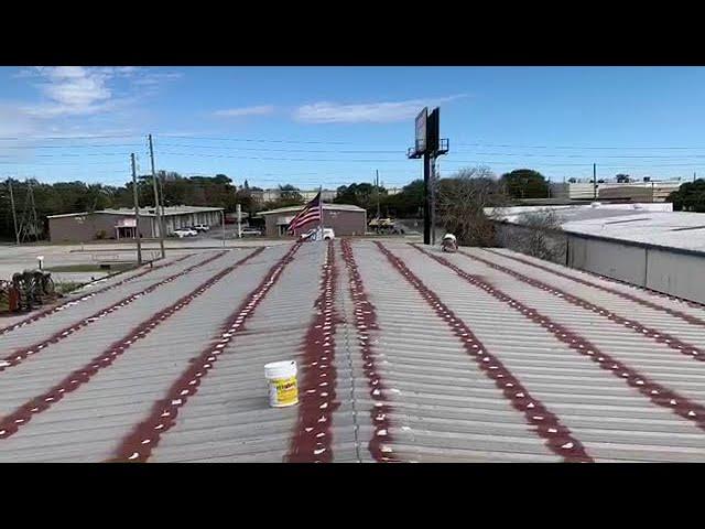 How to Restore a Commercial Metal Roof #metalroof #roofpainting #roofrestoration #roofcoating
