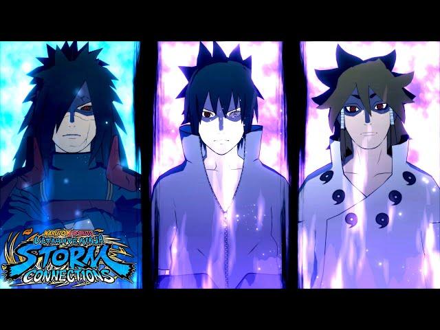 New Indra, Madara & Sasuke Apocolypse Team Ultimate Jutsu - Naruto Storm Connections