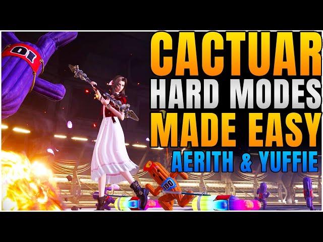 FF7 Rebirth -  Cactuar Crush Hard Mode Guide (Aerith & Yuffie)