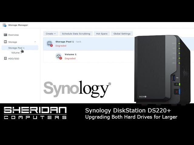 Synology DS220+ | Upgrading hard drives to expand storage | Drive Replacement