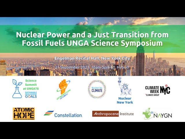 Matt Meyer of Generation Atomic gives Welcome Remarks at the NYC Nuclear Power Symposium 2023