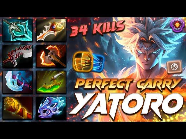 Yatoro Juggernaut [34/4/10] Perfect Carry - Dota 2 Pro Gameplay [Watch & Learn]