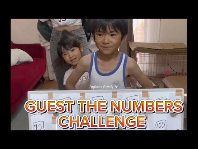 Guest the numbers challenge by:Japinoy family tv