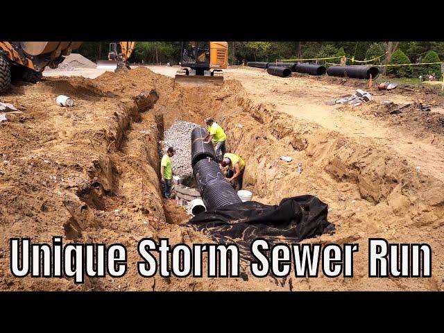 Unique Storm Sewer Setup | Parking Lot Expansion