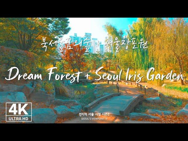 [4K Drone ] 북서울꿈의숲 + 서울창포원ㅣDream Forest + Seoul Iris Garden (Seoul, Drone Footage - 전지적서울시점)