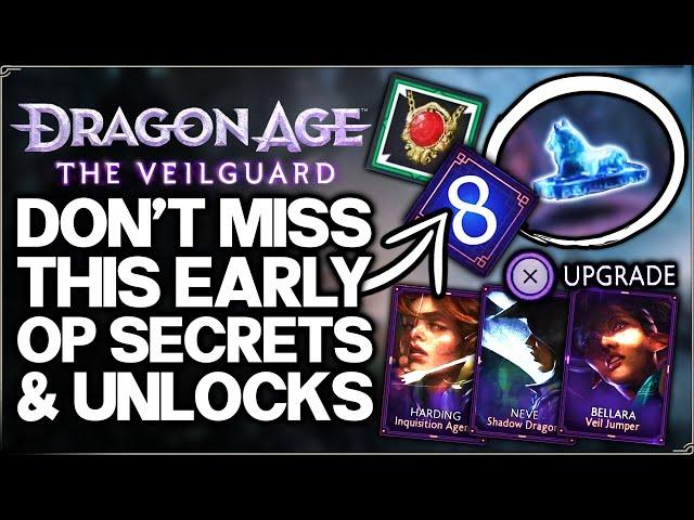 Dragon Age the Veilguard - 10 IMPORTANT Things You Need to Do Early - Best Weapon, Companion & More!