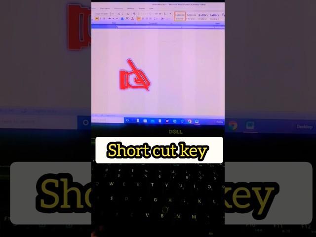 handwriting Shortcut key in Msword #computer #msword #typing