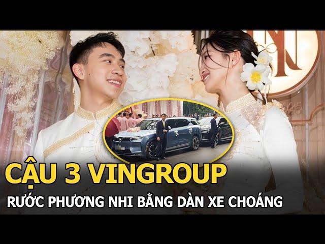 Cậu 3 Vingroup rước Phương Nhi bằng dàn xe choáng