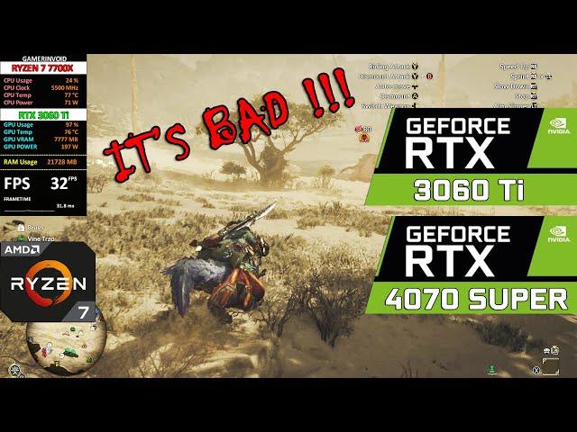 Monster Hunter Wilds Beta (PC) is in HORRIBLE Shape | RTX 3060 Ti | RTX 4070 Super | Benchmark