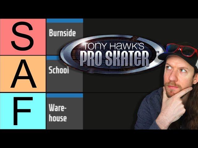 I ranked every level in Tony Hawk's Pro Skater 1...