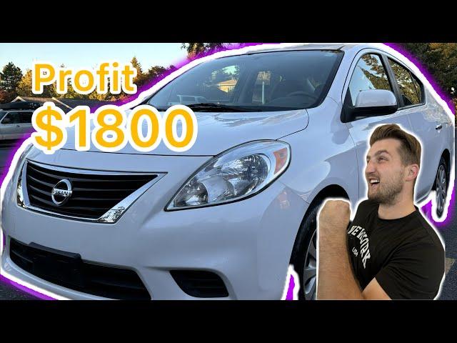 Flipping cars for a profit ​#1 2013 Nissan Versa