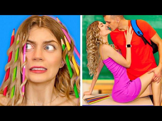 HACKS TO BECOME POPULAR AT SCHOOL! Beauty Girls DIY Clothes Transformation Ideas by Mariana ZD