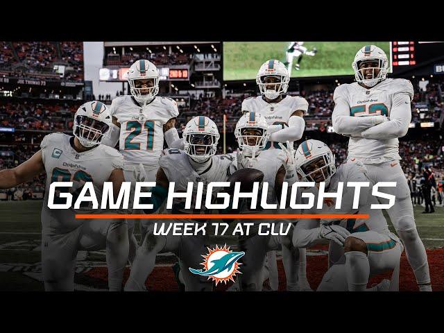 Miami Dolphins Highlights vs. Cleveland Browns | 2024 Regular Season Week 17