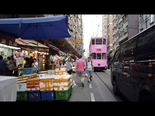 【4K】Walk at North Point & Fortress Hill, Hong Kong | Chun Yeung Street Wet Market, Oil Street