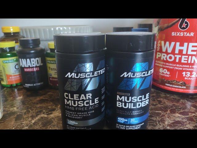 muscle tech - clear muscle  and  muscle builder