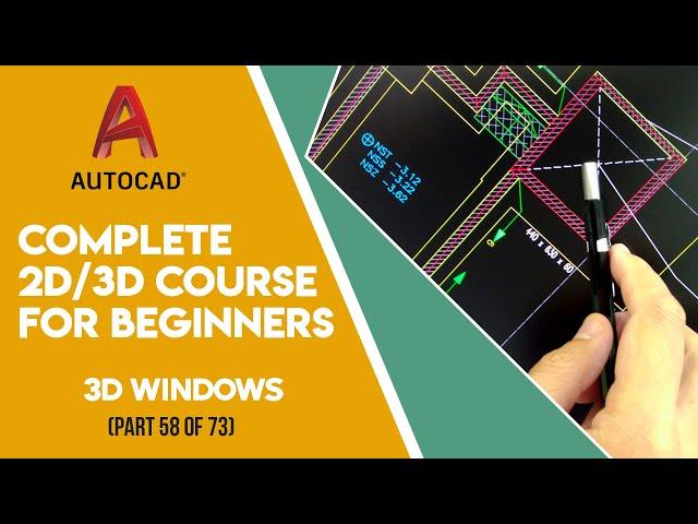 AutoCad 2D/3D Tutorials in Urdu/Hindi - part 58 3D windows