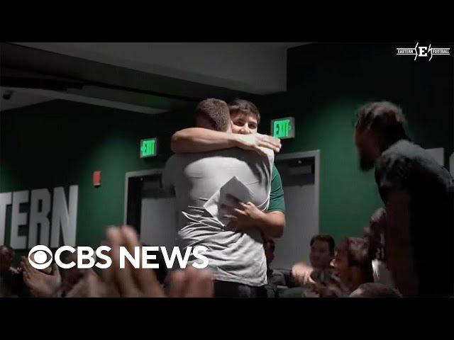 Football player gives his scholarship to hardworking teammate