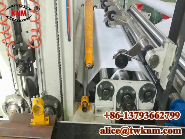 high speed toilet paper slitting rewinding machine