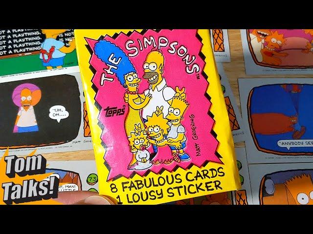 The Simpsons 1990 Topps Trading Card - Pack Opening #1