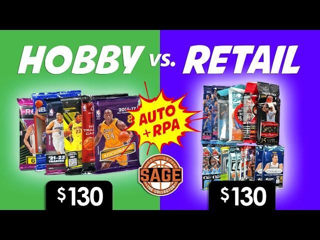 $130 Hobby Packs vs. $130 Retail Packs  Let's Open Some Basketball Packs!