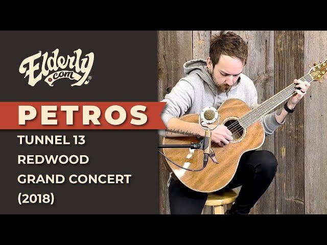 Recent Arrival at Elderly Instruments | Petros Tunnel 13 Redwood Grand Concert Acoustic Guitar 2018