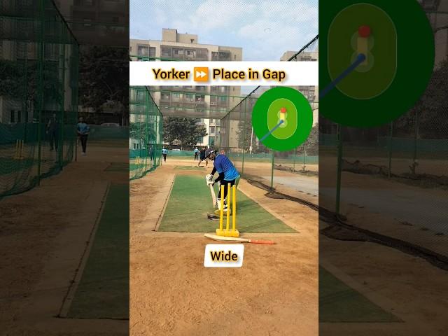 FAST ⏩ Yorker ball  batting tips in 2025 #shorts #cricket