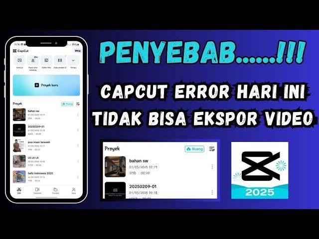 Penyebab Capcut tidak bisa Ekspor video hari ini 2025