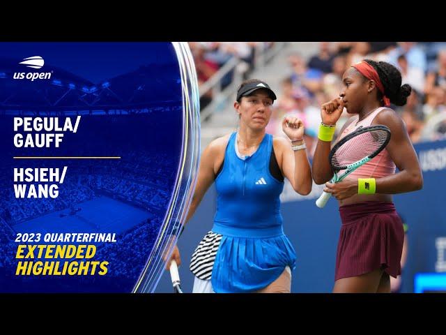 Pegula/Gauff vs. Hsieh/Wang Extended Highlights | 2023 US Open Quarterfinal