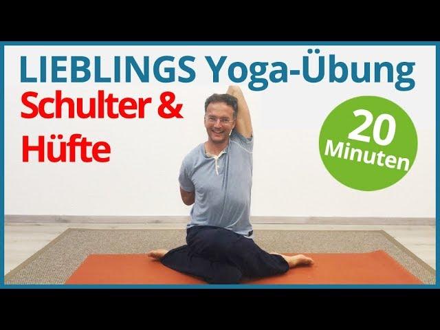 20 Minuten Yoga  | DEHNUNG Schulter & Hüfte (Ich liebe sie!)