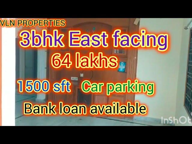 3BHK#FULLY FURNISHED #EAST 1500SFT#KUKATPALLY#JNTU METRO 3KM#VLN 802....