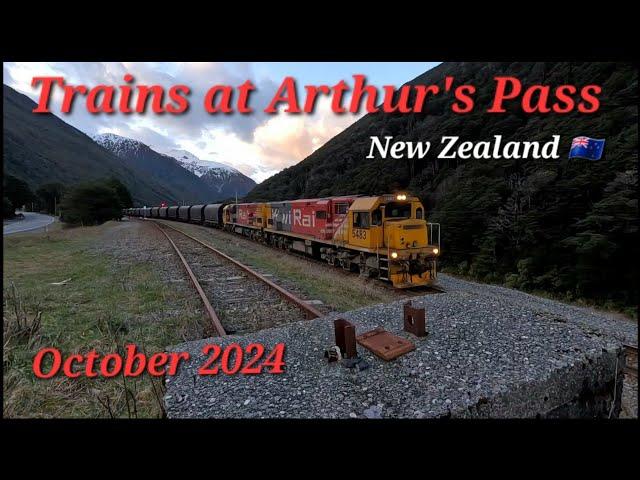 Kiwi Rail Action at Arthur's Pass New Zealand 2024