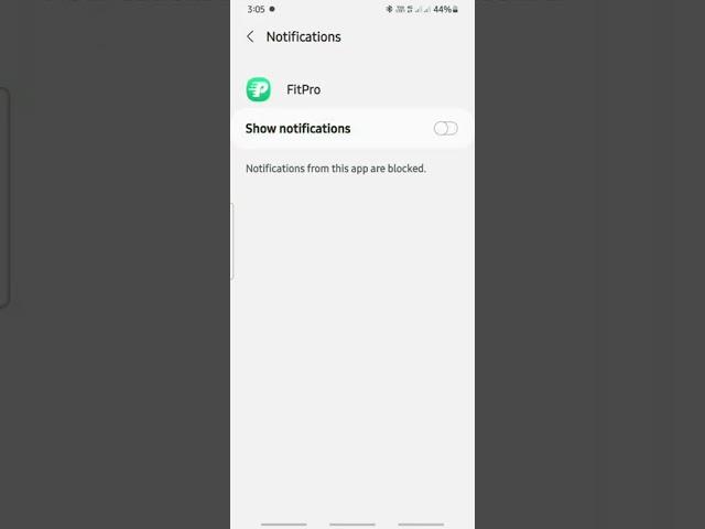 How to show notifications in fitpro app