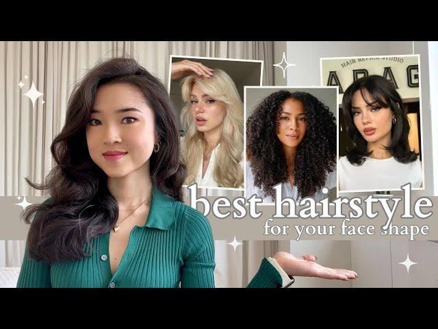 KNOW THE PERFECT HAIRSTYLE for your face shape ‍️ | tips for flattering haircuts + hairstyles