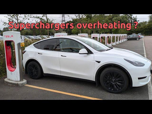 Tesla Supercharging problems. 3 failed charges. Due to overheating?