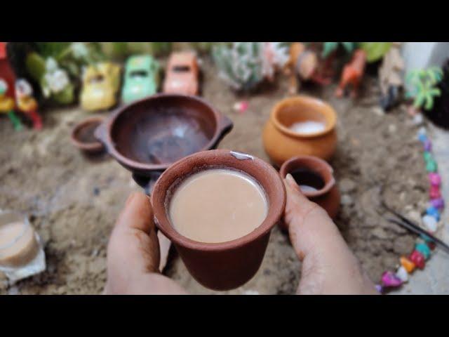 Miniature Tea | Coconut Shell Milk Tea Recipe | seher'scafe