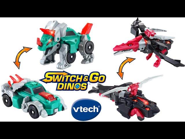 Vtech Switch and Go Transforming Dinosaur toys! Triceratops and Pterodactyl!