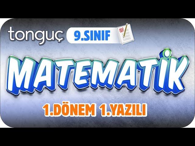 9.Sınıf Matematik 1.Dönem 1.Yazılıya Hazırlık  #2024