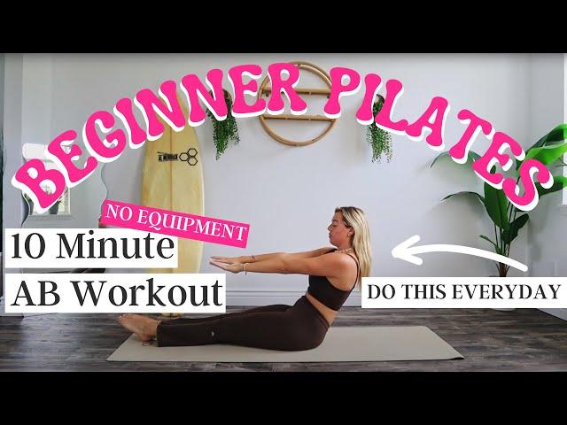 10 MIN AB WORKOUT | NO EQUIPMENT | Pilates Abs Sculpt - Callie Jardine