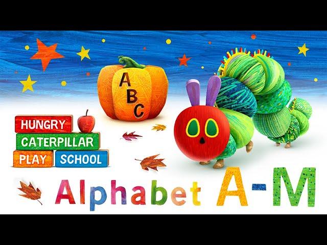 Hungry Caterpillar ABC Alphabet #1 - Learn to Read and Write A-M Uppercase Letters | StoryToys Games