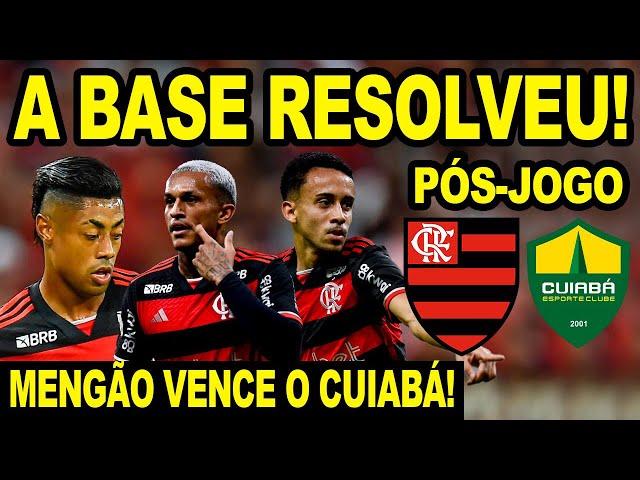 A BASE RESOLVE! FLAMENGO VENCE CUIABÁ COM 2 GOLS DE CRIA! PÓS JOGO DO MENGÃO X CUIABÁ ARENA PANTANAL