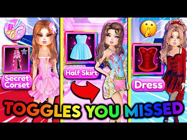 NEWER Toggles YOU Might've MISSED In DRESS TO IMPRESS! | ROBLOX Secrets in DTI