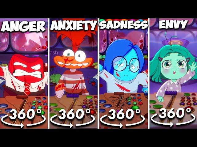 360º VR Anger, Anxiety, Sadness, Envy panic attack (Inside Out Animation)